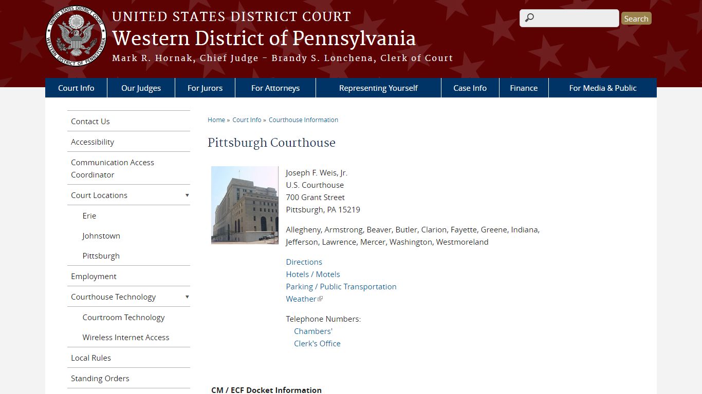 Pittsburgh Courthouse - United States District Court